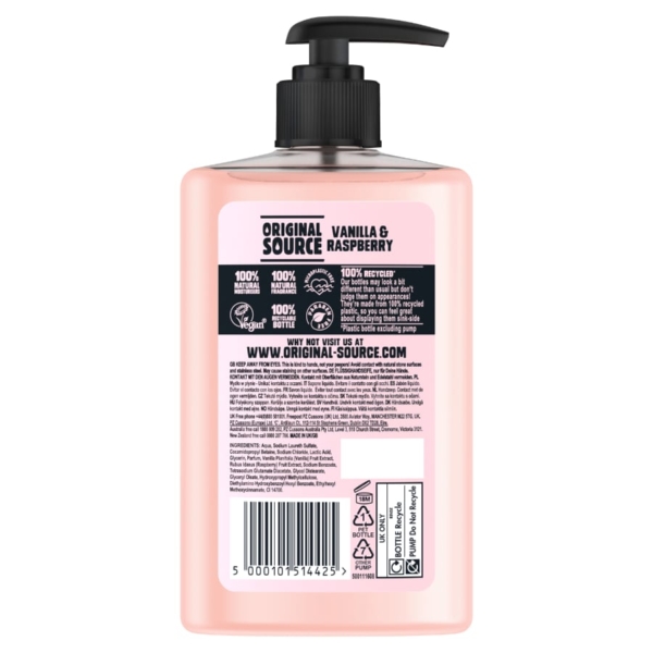 Vanilla & Raspberry Hand Wash